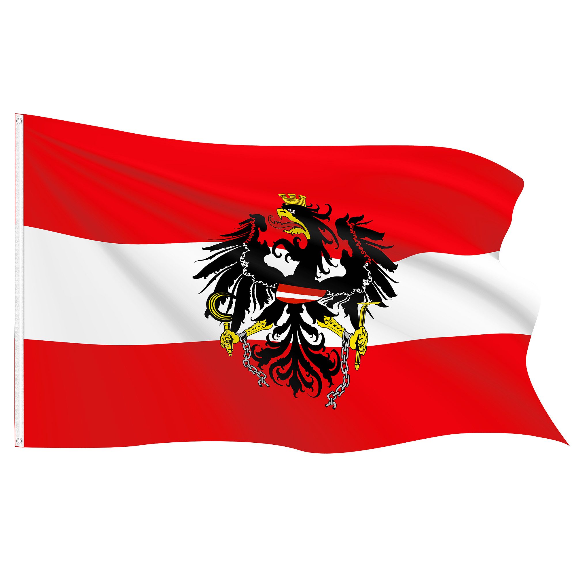 Deutschlandfahne XXL – 450 X 190 Cm, Polyester, Wetterfest, Beidseitig Bedruckt, Mit Metallösen